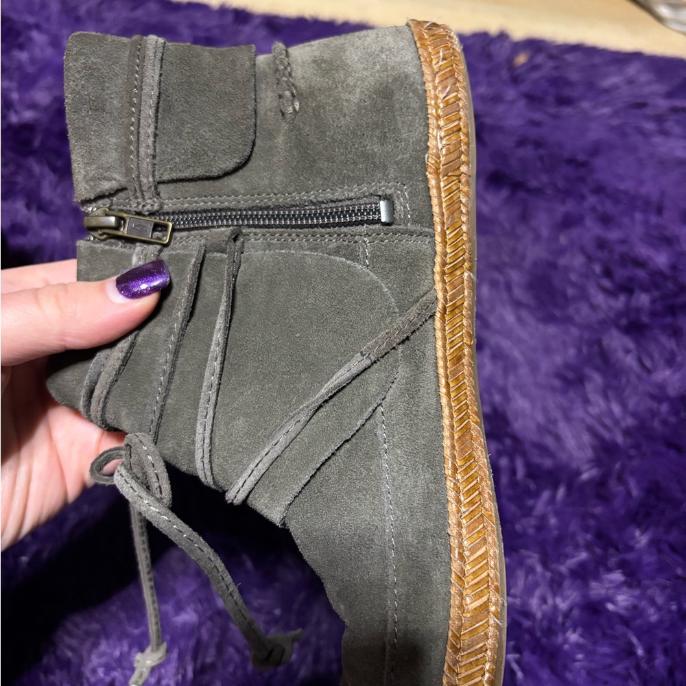 UGG Charcoal Suede Boots - Picture 3 of 15